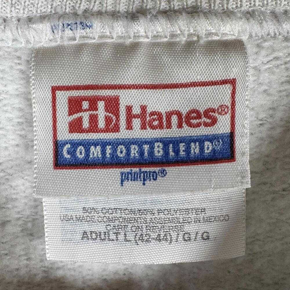 VTG 90’s Pigeon Forge “We Be Hikin” Ash Grey Crewneck Sweatshirt - L - Picture 2 of 5